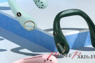 Ventilateur de Cou Portable : La Solution Fraîcheur Idéale pour Bureau, Maison et Plein Air