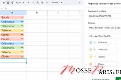Menu Déroulant Google Sheets : Tutoriel pour Créer et Utiliser des Listes Déroulantes